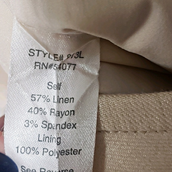 Cabi Everly linen blend pants 913l size 6 - Picture 6 of 6